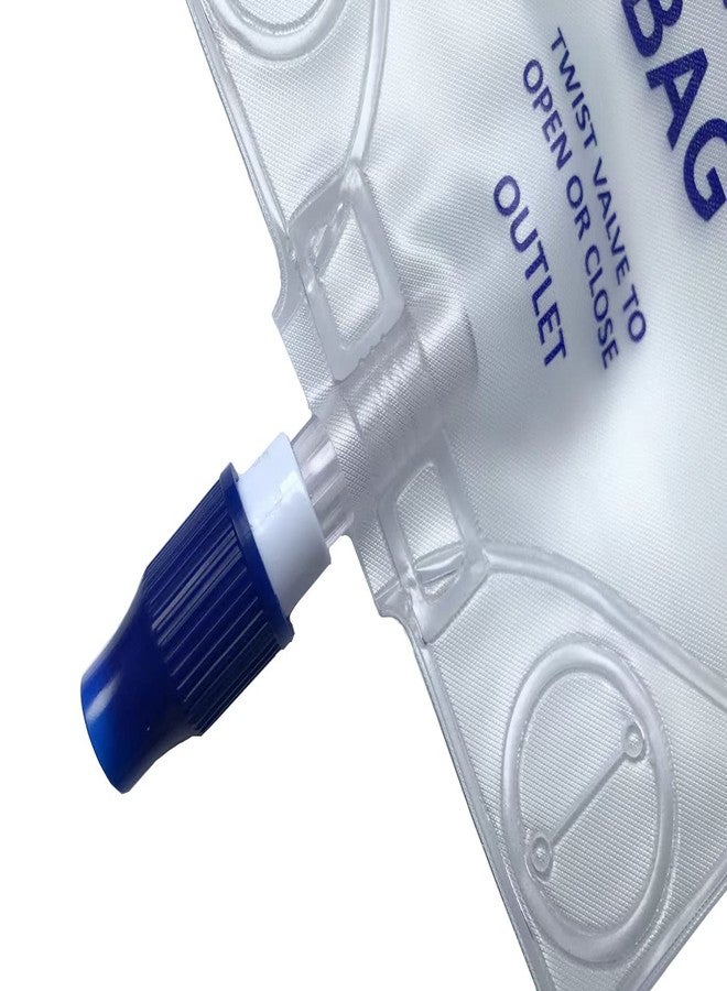 Lifevv 750ml Depot w/Clear Drainage Bag,Urine Drainage Bag, Nephrostomy Bag with Twist Drain Valve, 24 inch Tubing (3 Pack) - Image 3